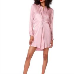 Style 1-1093632069-74 bobi Pink Size 4 Sorority High Neck Cocktail Dress on Queenly