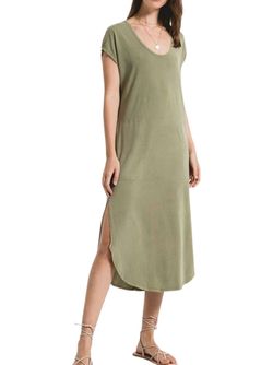 Style 1-1160452998-70 Z Supply Green Size 0 1-1160452998-70 Pockets Spandex Cocktail Dress on Queenly