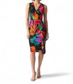 Style 1-1308128510-425 Joseph Ribkoff Black Size 8 Polyester Spandex Cocktail Dress on Queenly