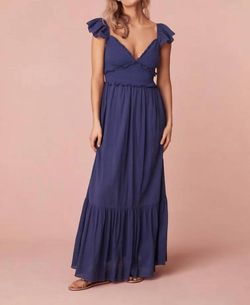 Style 1-1481226115-892 LoveShackFancy Blue Size 8 Military Straight Dress on Queenly