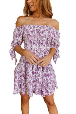 Style 1-1494434616-74 White Birch Purple Size 4 Polyester Cocktail Dress on Queenly