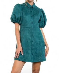 Style 1-1550632654-70 THML Green Size 0 Sorority Free Shipping Suede Mini Cocktail Dress on Queenly