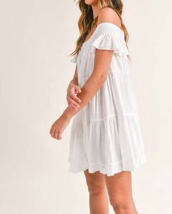 Style 1-157624951-892 MABLE White Size 8 Sorority Free Shipping Mini Cocktail Dress on Queenly