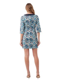 Style 1-1848673474-238 Trina Turk Blue Size 12 Mini Sorority Plus Size Cocktail Dress on Queenly