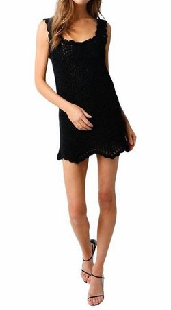 Style 1-2454113050-74 OLIVACEOUS Black Size 4 Free Shipping Casual Cocktail Dress on Queenly