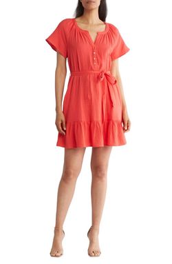 Style 1-2454512651-74 LOVESTITCH Red Size 4 Sorority Rush Sleeves Mini Cocktail Dress on Queenly