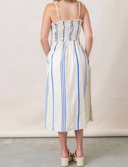 Style 1-2732114518-149 STEVE MADDEN Blue Size 12 Tall Height Polyester Ruffles Pockets Cocktail Dress on Queenly