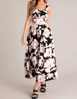 Style 1-2763556095-74 Illa Illa Black Size 4 Pattern Pockets Free Shipping Straight Dress on Queenly