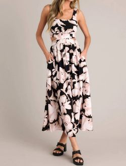 Style 1-2763556095-892 Illa Illa Black Size 8 Floral Pockets Straight Dress on Queenly