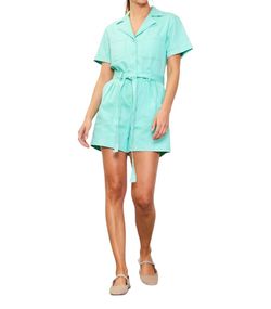 Style 1-2897233161-892 SKIES ARE BLUE Green Size 8 Spandex Sleeves Jumpsuit Dress on Queenly