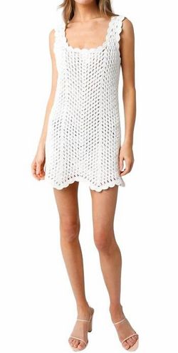 Style 1-2904871802-149 OLIVACEOUS White Size 12 Sorority Free Shipping Mini Cocktail Dress on Queenly