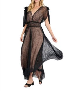 Style 1-2960151365-892 LUCY PARIS Black Size 8 Sheer Lace Tall Height Wednesday Cocktail Dress on Queenly