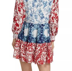 Style 1-3163196474-892 alice + olivia Blue Size 8 Free Shipping Cocktail Dress on Queenly