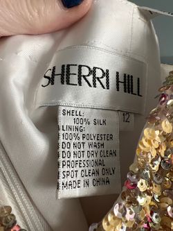 Sherri Hill White Size 12 Homecoming Plus Size Cocktail Dress on Queenly