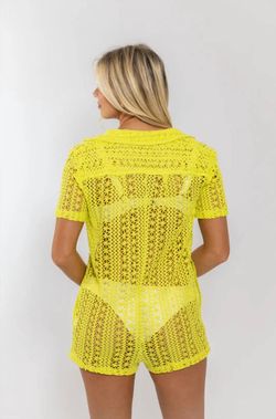 Style 1-3807529759-149 Karlie Yellow Size 12 Polyester Pattern Plus Size Jumpsuit Dress on Queenly