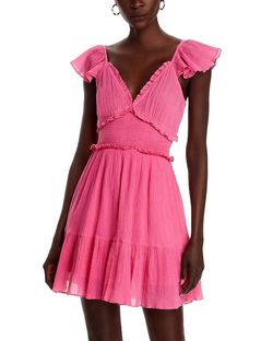 Style 1-4103175720-892 LoveShackFancy Pink Size 8 Free Shipping Cocktail Dress on Queenly