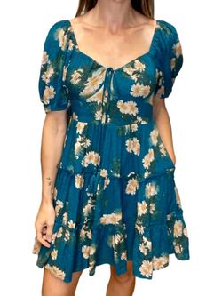 Style 1-4181391193-892 DAVI & DANI Blue Size 8 Casual High Neck Cocktail Dress on Queenly