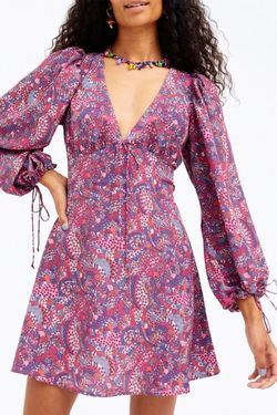 Style 1-4182751217-892 for Love & Lemons Multicolor Size 8 V Neck Mini Cocktail Dress on Queenly