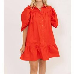 Style 1-421963121-149 Karlie Red Size 12 High Neck Plus Size Cocktail Dress on Queenly