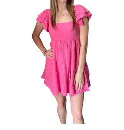 Style 1-4501177-74 MABLE Pink Size 4 Free Shipping 1-4501177-74 Mini Barbiecore Cocktail Dress on Queenly