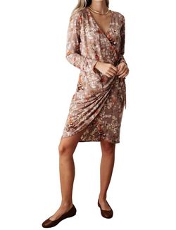 Style 1-597134027-74 Sew In Love Brown Size 4 Long Sleeve Free Shipping Cocktail Dress on Queenly