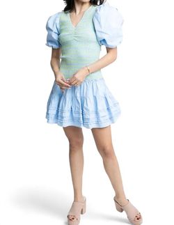 Style 1-778867862-149 Karlie Light Blue Size 12 Mini Cocktail Dress on Queenly