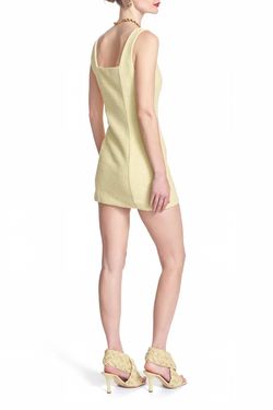 Style 1-866867098-70 COREY LYNN CALTER Yellow Size 0 Mini Sorority Polyester Cocktail Dress on Queenly