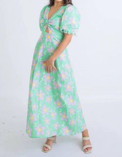 Style 1-948841564-74 Karlie Green Size 4 Pockets Free Shipping Straight Dress on Queenly