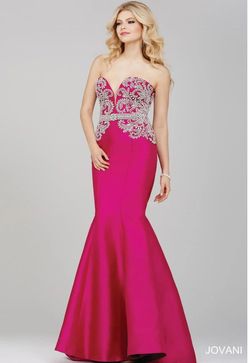 Style 29158 Jovani Black Size 10 Sweetheart Strapless Fitted Mermaid Dress on Queenly