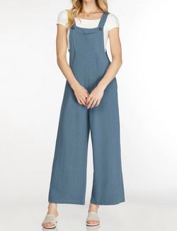 Style 1-1494654-892 SHE + SKY Blue Size 8 Free Shipping Pockets Jumpsuit Dress on Queenly