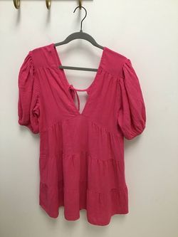 Style 1-1653372814-149 ELAN Pink Size 12 Pockets Barbiecore Cocktail Dress on Queenly