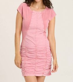 Style 1-2145103233-149 XCVI Pink Size 12 Mini Sorority Spandex Plus Size Cocktail Dress on Queenly