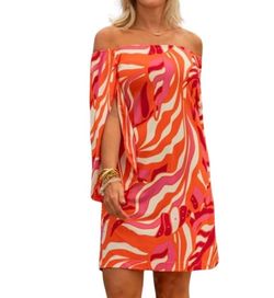 Style 1-216492981-149 la mer luxe Orange Size 12 1-216492981-149 Mini Barbiecore Cocktail Dress on Queenly