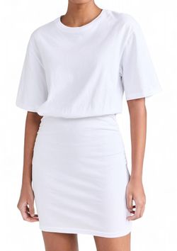 Style 1-2291186678-892 XIRENA White Size 8 Engagement Sorority Jersey Sleeves Cocktail Dress on Queenly