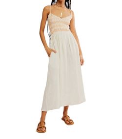 Style 1-2330192408-149 Free People White Size 12 Bachelorette Spaghetti Strap Side Slit Cocktail Dress on Queenly