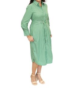 Style 1-2379955774-149 ELAN Green Size 12 Side Slit Sleeves Long Sleeve High Neck Cocktail Dress on Queenly