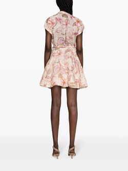 Style 1-2421119050-95 Zimmermann Pink Size 2 Silk Sorority Rush Cocktail Dress on Queenly