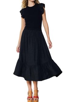 Style 1-2469912628-149 current air Black Size 12 Ruffles Sleeves Mini Cocktail Dress on Queenly