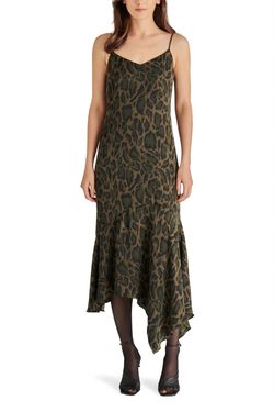 Style 1-2514677589-149 STEVE MADDEN Green Size 12 Polyester Military Floor Length Straight Dress on Queenly