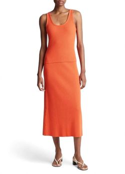 Style 1-2535162227-892 Vince Orange Size 8 Tall Height Polyester Spandex Cocktail Dress on Queenly