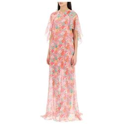 Style 1-2674330333-649 SALONI Pink Size 2 Cape Silk Barbiecore Straight Dress on Queenly