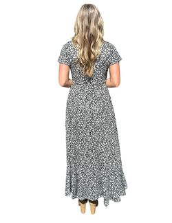 Style 1-2761325269-74 BOMBOM Black Size 4 Military Floor Length Floral Straight Dress on Queenly