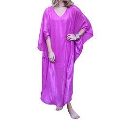 Style 1-2840375458-892 ADRIENNE Purple Size 8 Silk Straight Dress on Queenly