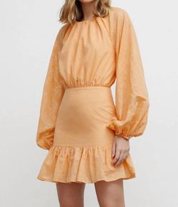 Style 1-2903301491-1498 SIGNIFICANT OTHER Orange Size 4 Summer Sleeves Polyester Cocktail Dress on Queenly