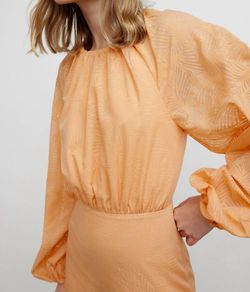 Style 1-2903301491-649 SIGNIFICANT OTHER Orange Size 2 Sleeves Polyester Cocktail Dress on Queenly