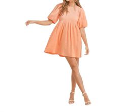 Style 1-3037557252-149 MABLE Orange Size 12 Mini Sorority Plus Size Cocktail Dress on Queenly