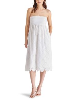 Style 1-3156487240-149 STEVE MADDEN White Size 12 Summer Sorority Free Shipping Cocktail Dress on Queenly