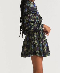 Style 1-3163071542-149 LoveShackFancy Blue Size 12 Mini Print Cocktail Dress on Queenly