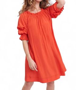 Style 1-3165686222-892 MERSEA Orange Size 8 High Neck Belt Cocktail Dress on Queenly