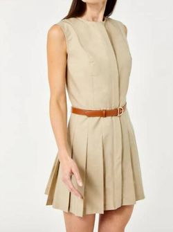 Style 1-3254581906-892 Cartolina Nantucket Nude Size 8 Free Shipping Belt Mini Jumpsuit Dress on Queenly